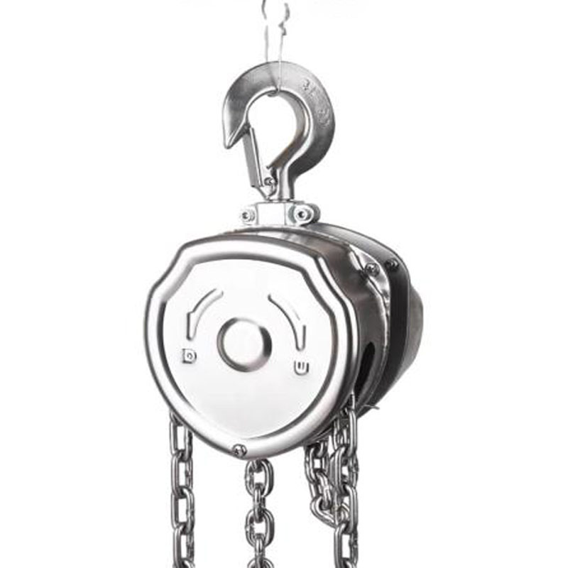 國標(biāo)獵鷹hs-c0.5 噸3米半不銹鋼倒鏈?zhǔn)掷J